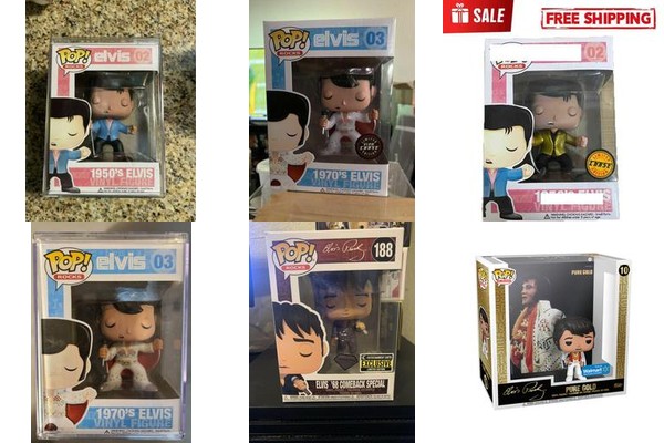 Funko Pop Elvis Presley Needle vinyl figure of on sale life image age