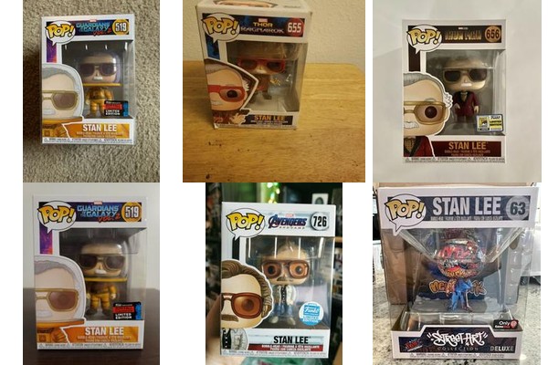 Stan lee funko pop clearance list