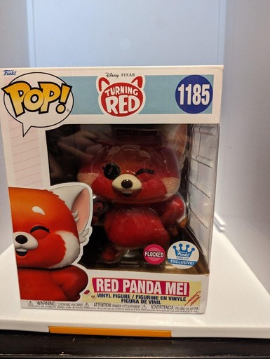 1185 Red Panda Mei (Flocked) (Funko Shop)