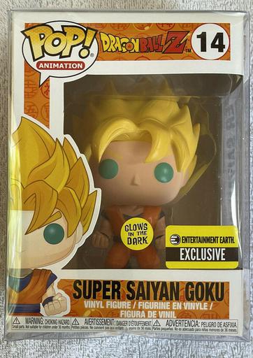 14 Super Saiyan Goku (Glow In The Dark) (Entertainment Earth) Funko Pop ...