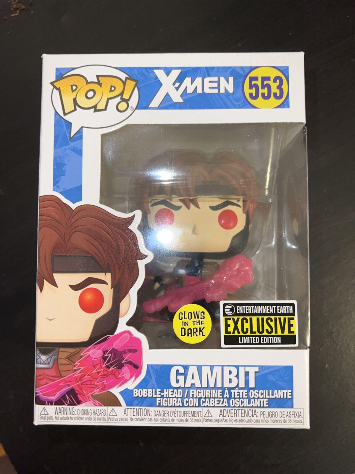 553 Gambit With Cards Glow In The Dark Entertainment Earth Funko Pop Price 