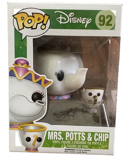 Funko Pop! Disney 92 Beauty and The Beast Mrs. Potts & Chip Vinyl Figure -  We-R-Toys