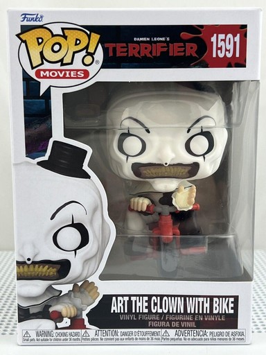 1591 Art The Clown With Bike