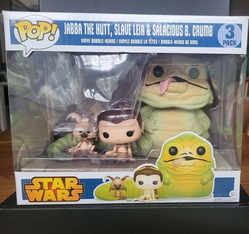 3-Pack Jabba The Hutt, Slave Leia & Salacious B. Crumb
