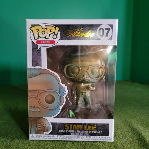 Includes POP Protector - Funko POP Icons Stan Lee Patina #07 Stan Lee