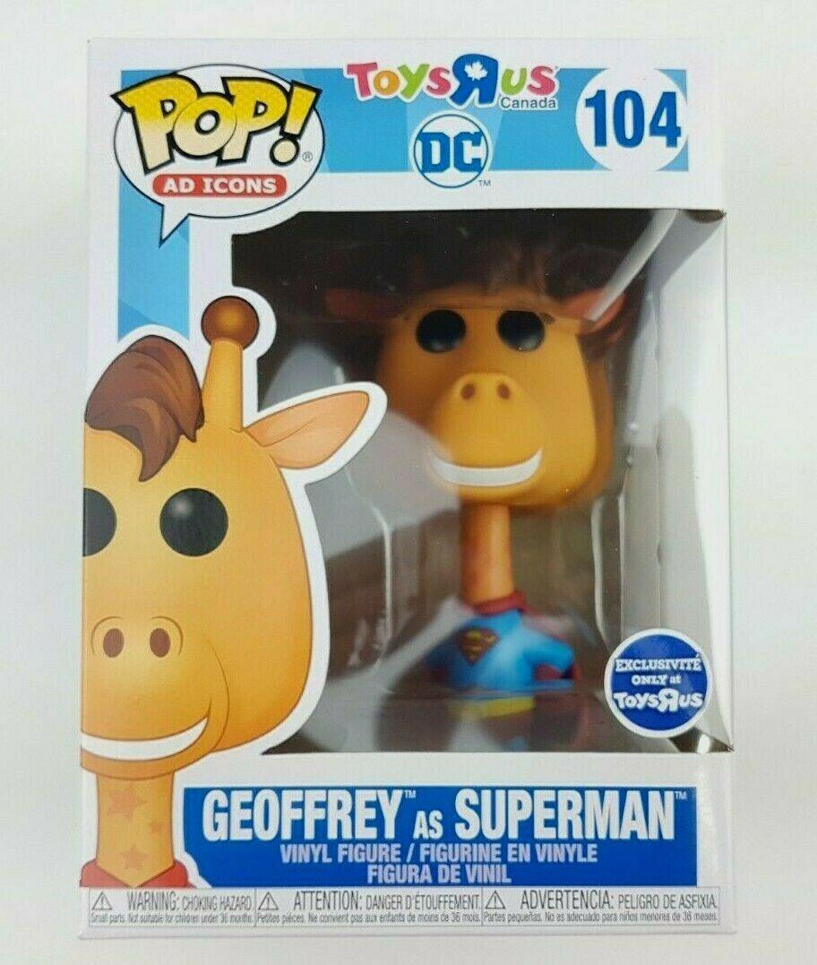 104 Geoffrey as Superman (Toys R Us) Canada Funko Pop Price