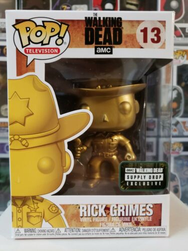 rick grimes gold funko pop