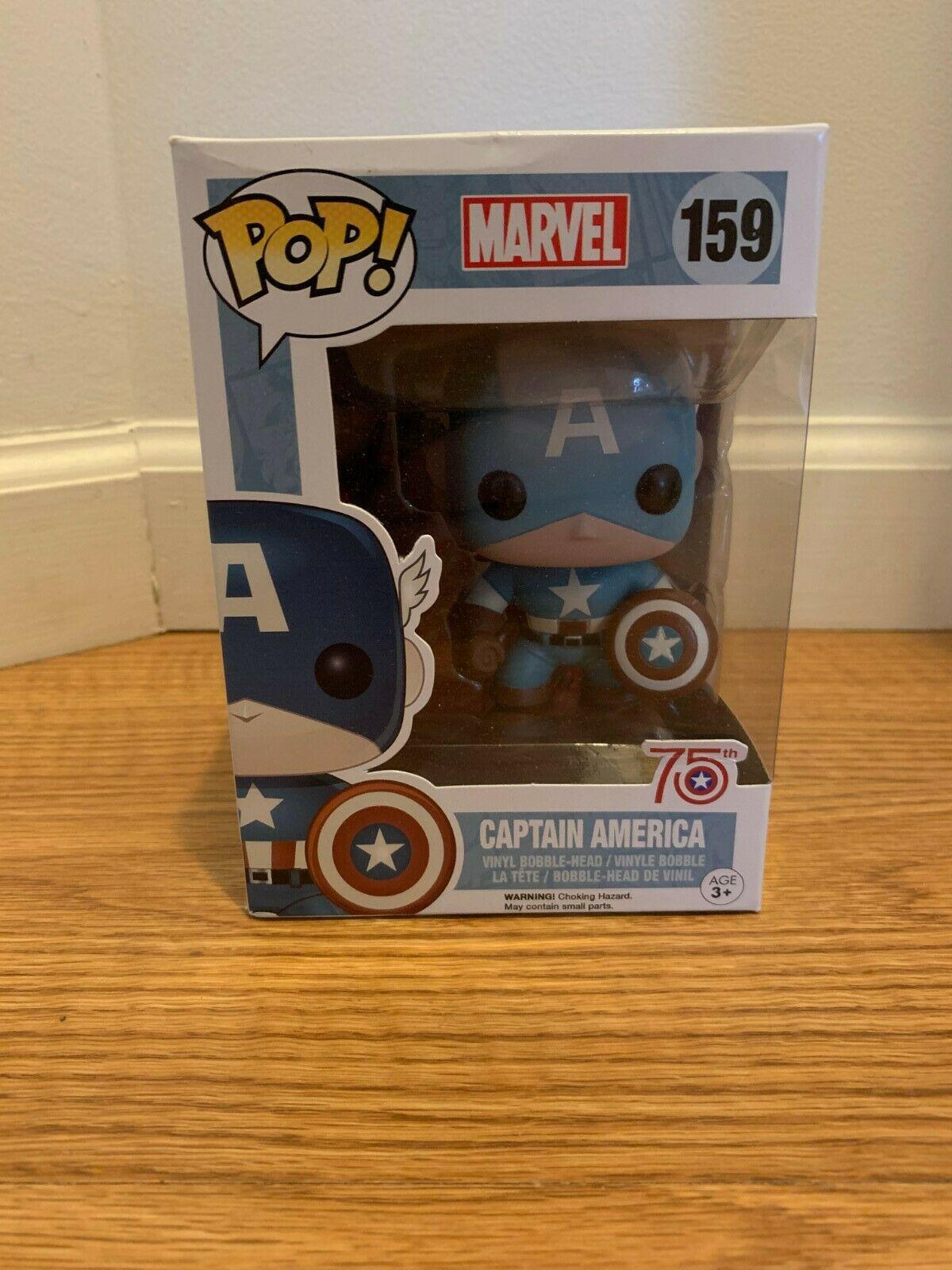 159 Captain America (Light Blue) (Amazon) - Funko Pop Price