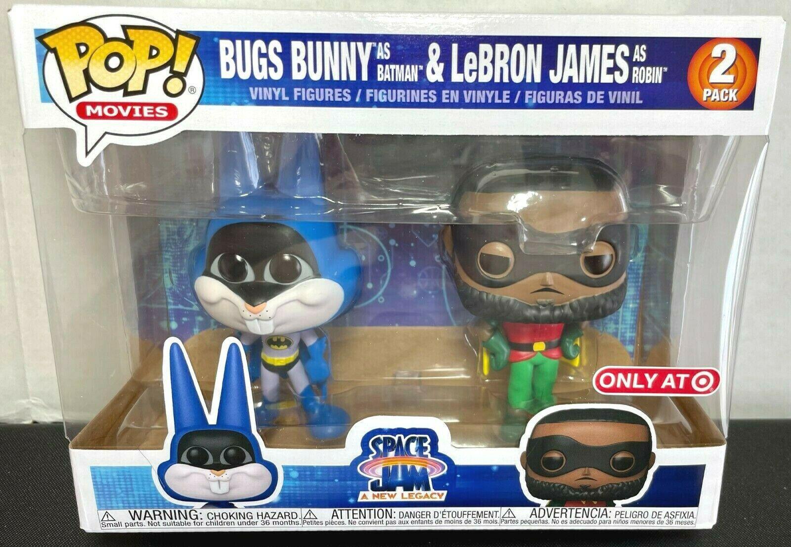 2-Pack Bugs Bunny as Batman and Lebron James as Robin - Funko Pop Price