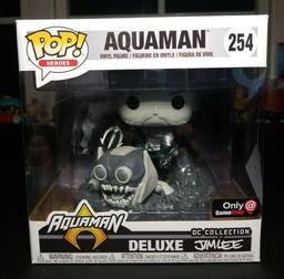 254 Aquaman (Jim Lee Deluxe) (Black & White) (GameStop)