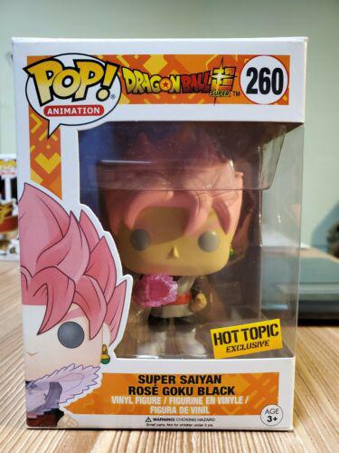 Funko Pop! Dragon Ball Z Super Saiyan Goku Rose #260 Hot Topic! RARE,  VAULTED!