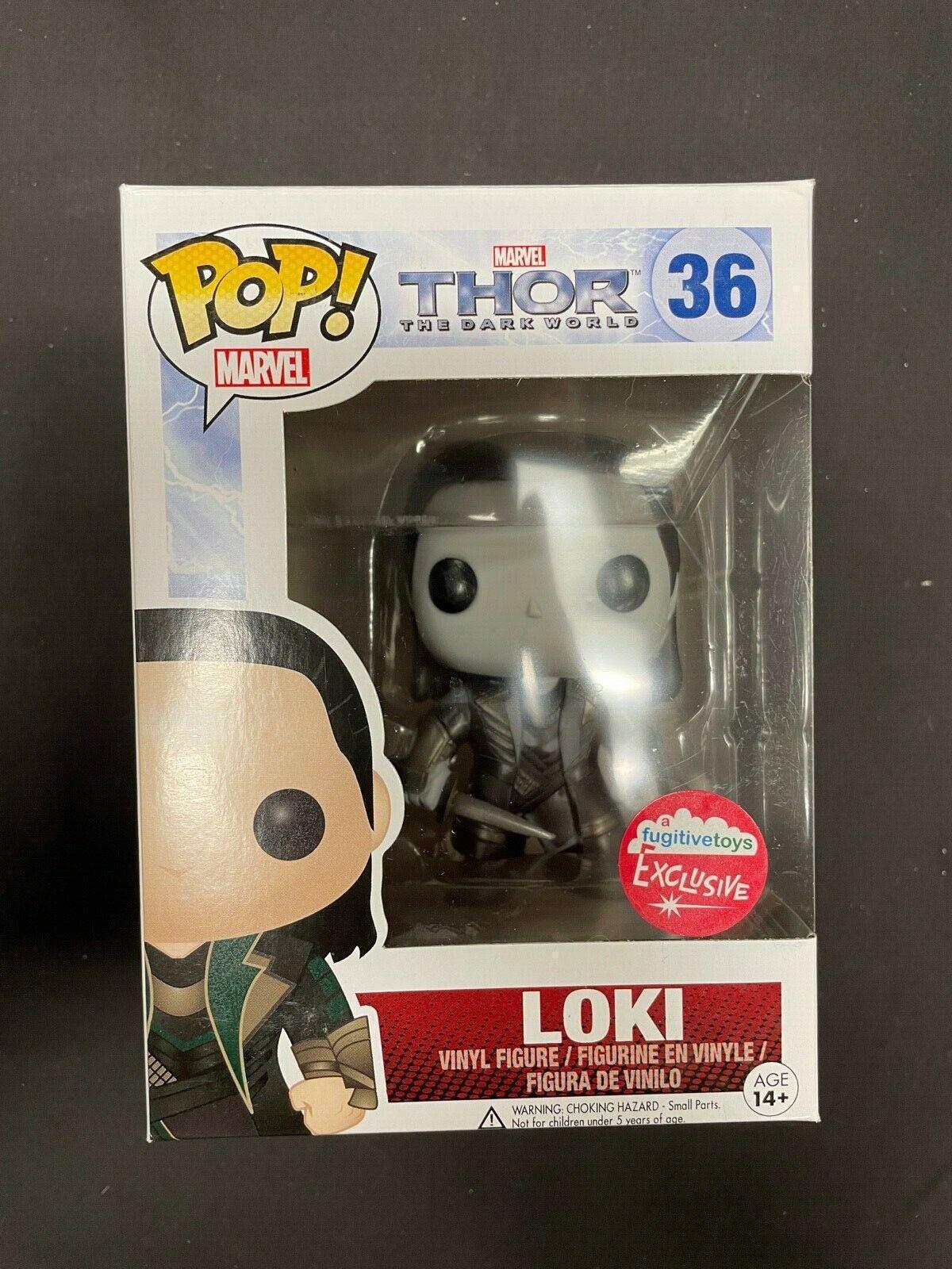 funko pop loki 36 black and white
