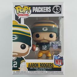 43 Aaron Rodgers with Beanie Green Bay Packers