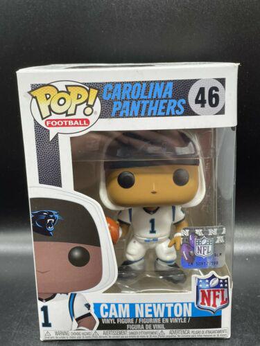 Funko NFL Carolina Panthers POP Football Cam Newton Vinyl Figure 46 White  Jersey - ToyWiz