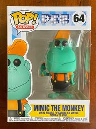 64 Pez Mimic the Monkey with Black Overalls