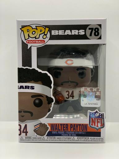 Funko POP! NFL Legends WALTER PAYTON Chicago Bears Figure #78 w/ Protector