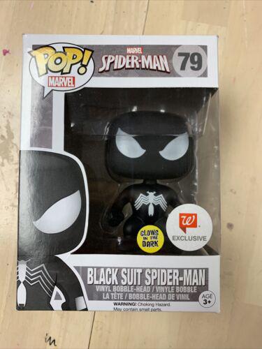 79 Black Suit Spider-Man (Glow In The Dark) (Walgreens) Funko Pop Price ...