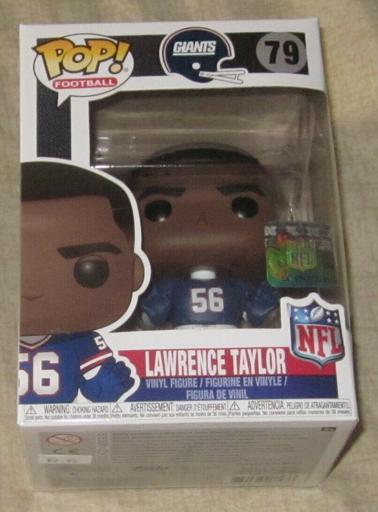 Lawrence Taylor Signed New York Giants #79 Funko Pop! Vinyl Figure  (Schwartz COA)