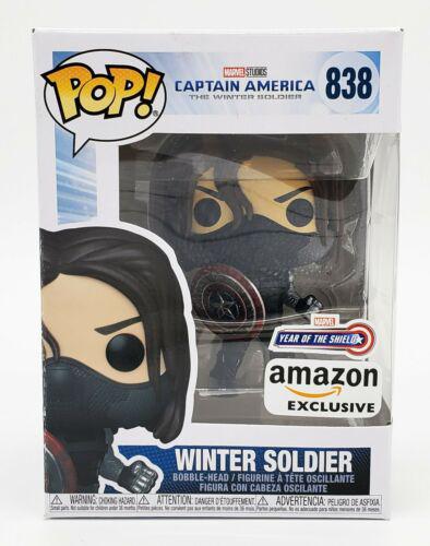 Funko Pop Marvel The Winter Soldier #838 Year of the Shield Amazon w/Protector