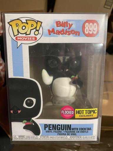 899 Penguin with Cocktail (Flocked) (Hot Topic)